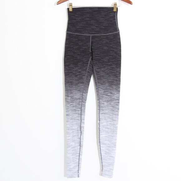 Lululemon Wunder Under Hi-Rise Tight Ombre Melange 32" Space Dye Black Deep Coal - Picture 2 of 15